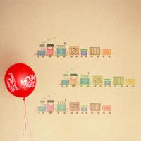 [스텐실도안]장난감 기차