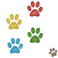 [스텐실도안]강아지 발바닥