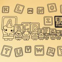 [MK]윈도우데코시트/엘리와친구들(알파벳)