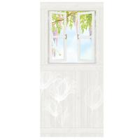 [현관문꾸미기] 창문-등나무