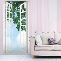 [HP] P59 출입문-초록잎 (점착식)