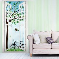 [HP] P53 출입문-잔디위자전거(점착식)