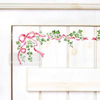 [스텐실도안]AJ-6030(로즈앤아이비리본_소)