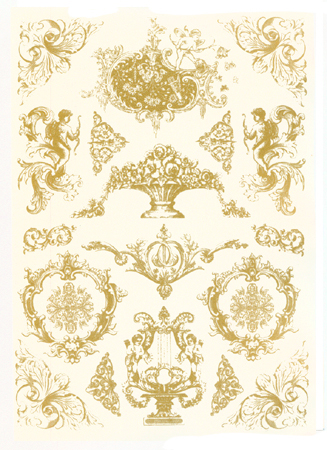 오리엔탈 금색디칼 (108)