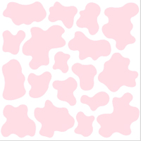 젖소무늬 스티커(핑크)