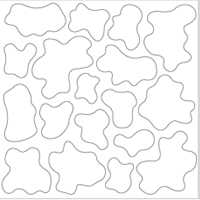 젖소무늬 스티커(화이트)