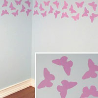 [벽화스텐실도안] 나비