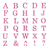 [스텐실도안] 영문자 대문자