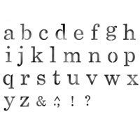 [스텐실도안] 영문자 소문자