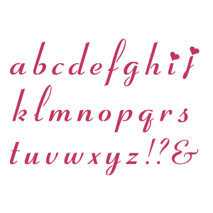 [스텐실도안]사랑체소문자(AJ-4011)