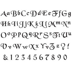 [스텐실도안]알파벳(HJ2601-4)