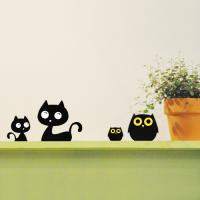 [WS] 애니-고양이 부엉이 Set1 (장식소품)