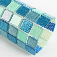 [DO] [모자이크타일]유리모자이크-B18.펄딥블루썸머(1장)