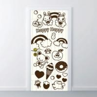 [MK] 현관문시트 _ 해피해피 친구들