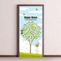 [MK] 현관문시트 _ 파란하늘이 보이는 언덕