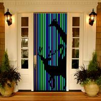 [현관문꾸미기] E74-네온줄무늬