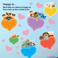 [MK]Kids D.I.Y Sticker _ 캐릭터월드 사랑풍선을 타고