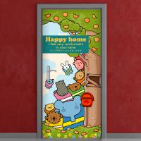 [MK] 현관문시트 _ 해피홈_라임오렌지나무