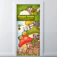 [MK] 현관문시트 _ 해피홈_버섯마을에서