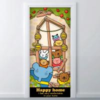 [MK] 현관문시트 _ 해피홈_사과나무 아래에서