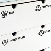 [JD] 혼자서도잘해요 Girl-정리수납스티커*8piece*