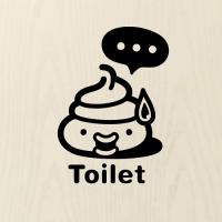 [JD] 헉!똥이-toilet스티커 *2piece*