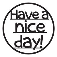 [MK] 자동차스티커_Have a nice day