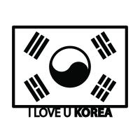 [MK] 자동차스티커_I Love U Korea_01