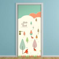 [MK] 현관문시트_여우와 숨바꼭질