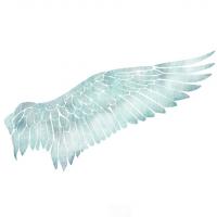 [벽화스텐실도안]RJ-1642 천사날개