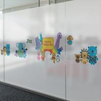 [MK] 컬러안개시트_주주 동물친구들 무지개하늘 밝은세상