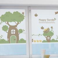 [MK] 고급칼라안개시트-새들이 사는 행복나무