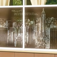 [MK] 고급칼라안개시트_뉴욕시티(브라운)