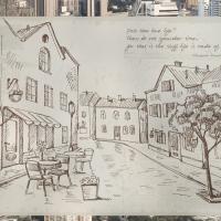 [MK] 고급칼라안개시트_카페가 있는 거리02