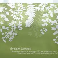 [MK] 고급칼라안개시트_행복한 풀잎 이야기(올리브)