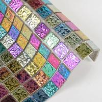 [DO] [모자이크타일]자기질모자이크-워터홀로그램믹스(빛반사입체무늬)25mm 박스 22장