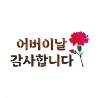[스텐실도안] NS-1077어버이날카네이션(캘리그라피)