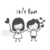 [스텐실도안] AJ-2201 풍선하트 어린이