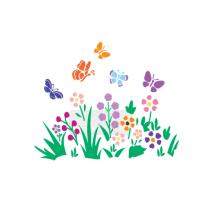 [스텐실도안]AJ-9004 꽃과나비