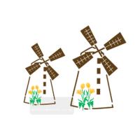 [스텐실도안]AJ-6047 풍차마을 튜울립