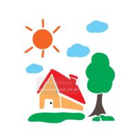 [스텐실도안] ns-1105 초원의집