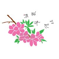 [스텐실도안]AJ-3193 철쭉꽃