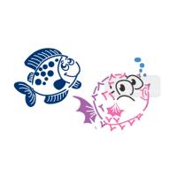 [스텐실도안]ns-1107 물고기 복어