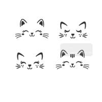 [스텐실도안] AJ-2211 고양이표정