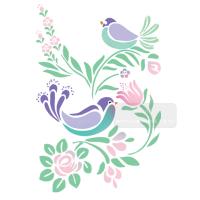 [스텐실도안]AJ-7018화조도