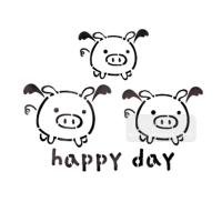 [스텐실도안]aj-2219날으는돼지