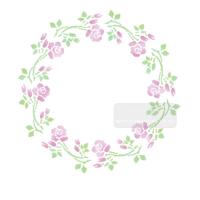 [스텐실도안]AJ-7019장미리스 플라워