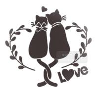 [스텐실도안]aj-2224고양이