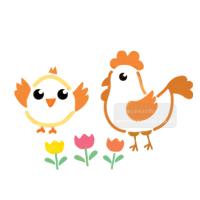 [스텐실도안]ns-1132엄마닭과병아리