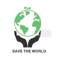 [스텐실도안]bj-3034SAVE THE WORLD